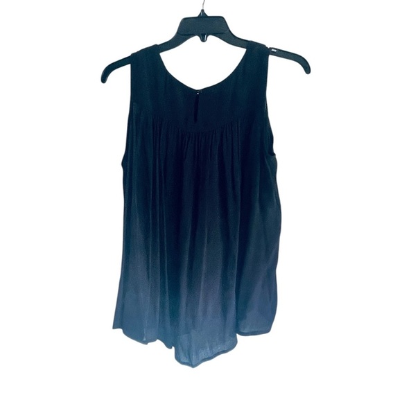 Marks & Spencer Collections Black Sequined beaded Flowy sleeveless top size 12 - Picture 2 of 8